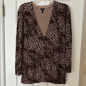 Soma Leopard Print Cardigan